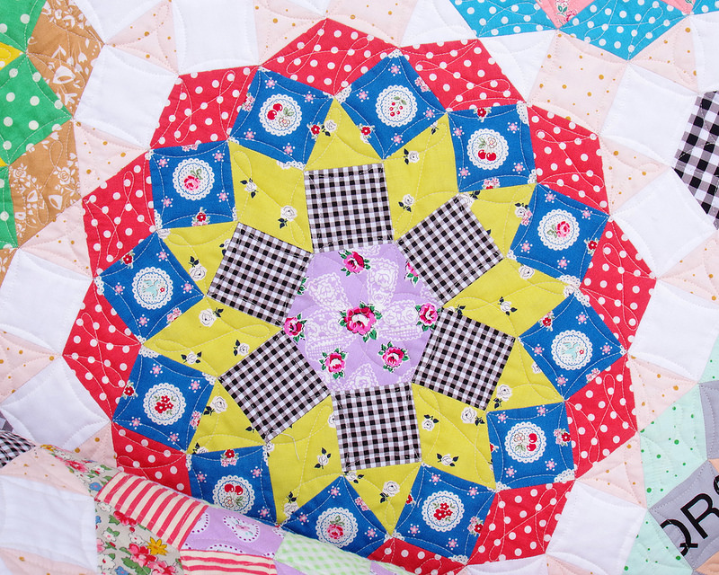 Mandolin Quilt Tales of Cloth Quilt Club 2018 Part 3 Red Pepper